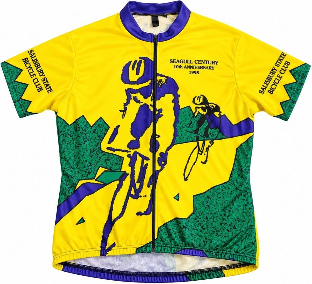 Seagull Century Vintage 1998 Salisbury Cycling Jersey Men’s Size Small Made USA